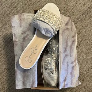 Like new Jessica Simpson bedazzled sandals